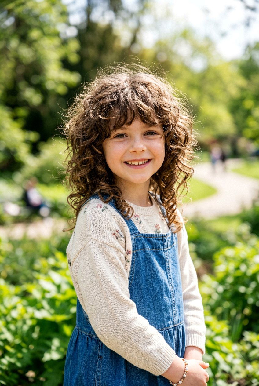 Curly Wolf Cut - 20 curly haircut for little girls - 20 curly haircut for little girls
