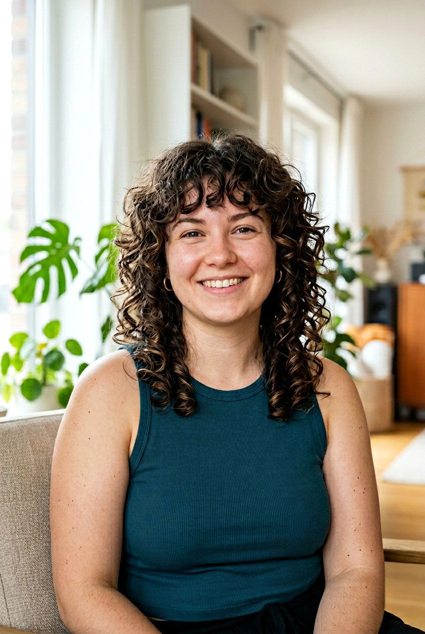 Curly Wolf Cut For 3A Curls Round Face - 20 curly wolf cut for round face - 20 curly wolf cut for round face