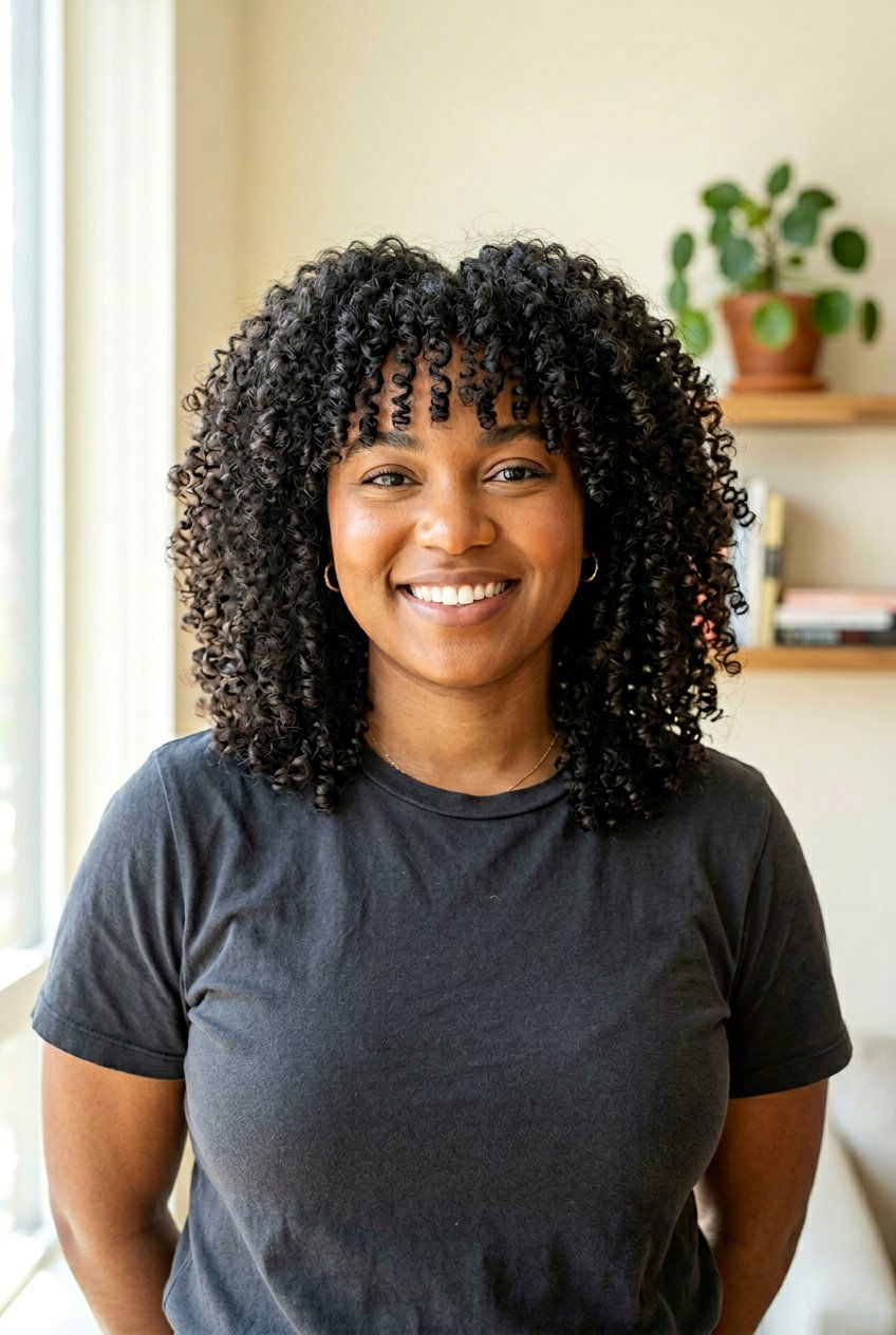 Curly Wolf Cut For 3C Curls Round Face - 20 curly wolf cut for round face - 20 curly wolf cut for round face