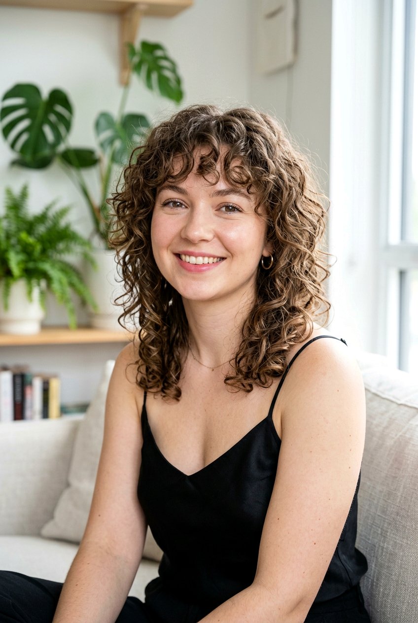 Curly Wolf Cut For Fine Hair Round Face - 20 curly wolf cut for round face - 20 curly wolf cut for round face