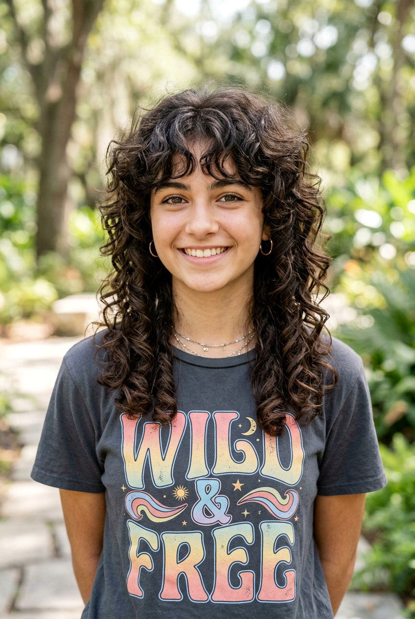 Curly Wolf Cut For Teen Girls - 20 curly haircuts for teenage girls - 20 curly haircuts for teenage girls