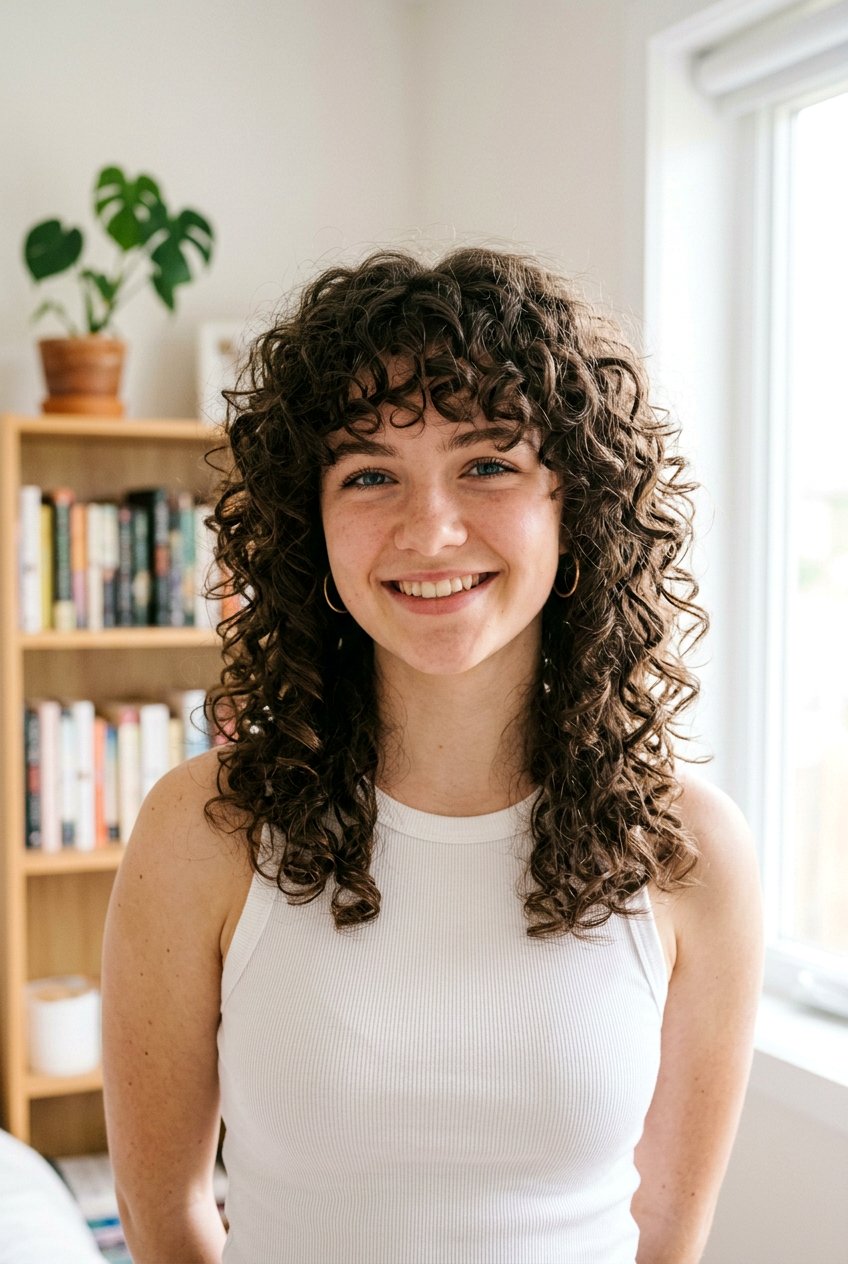 Curly Wolf Cut For Teenage Girls - 20 wolf cut for teenage girls - 20 wolf cut for teenage girls