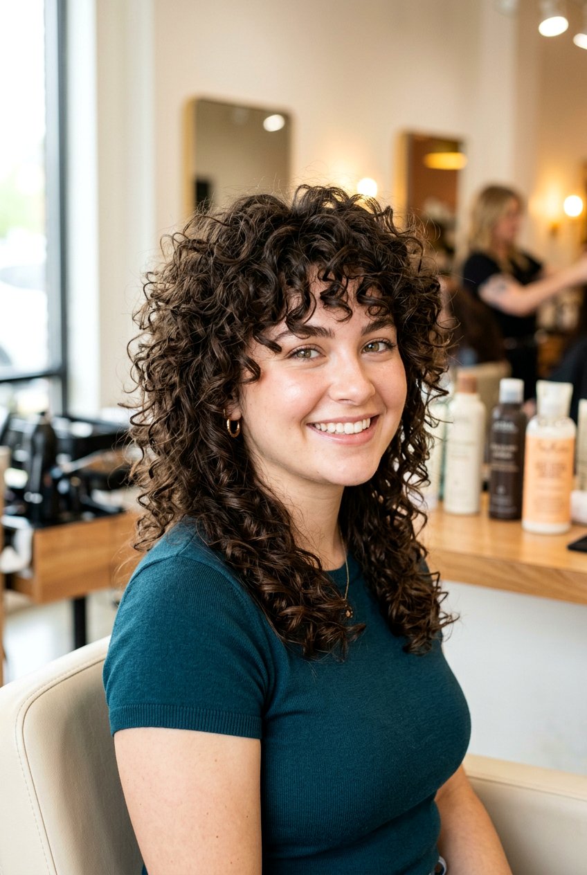 Curly Wolf Cut For Thick Hair Round Face - 20 curly wolf cut for round face - 20 curly wolf cut for round face