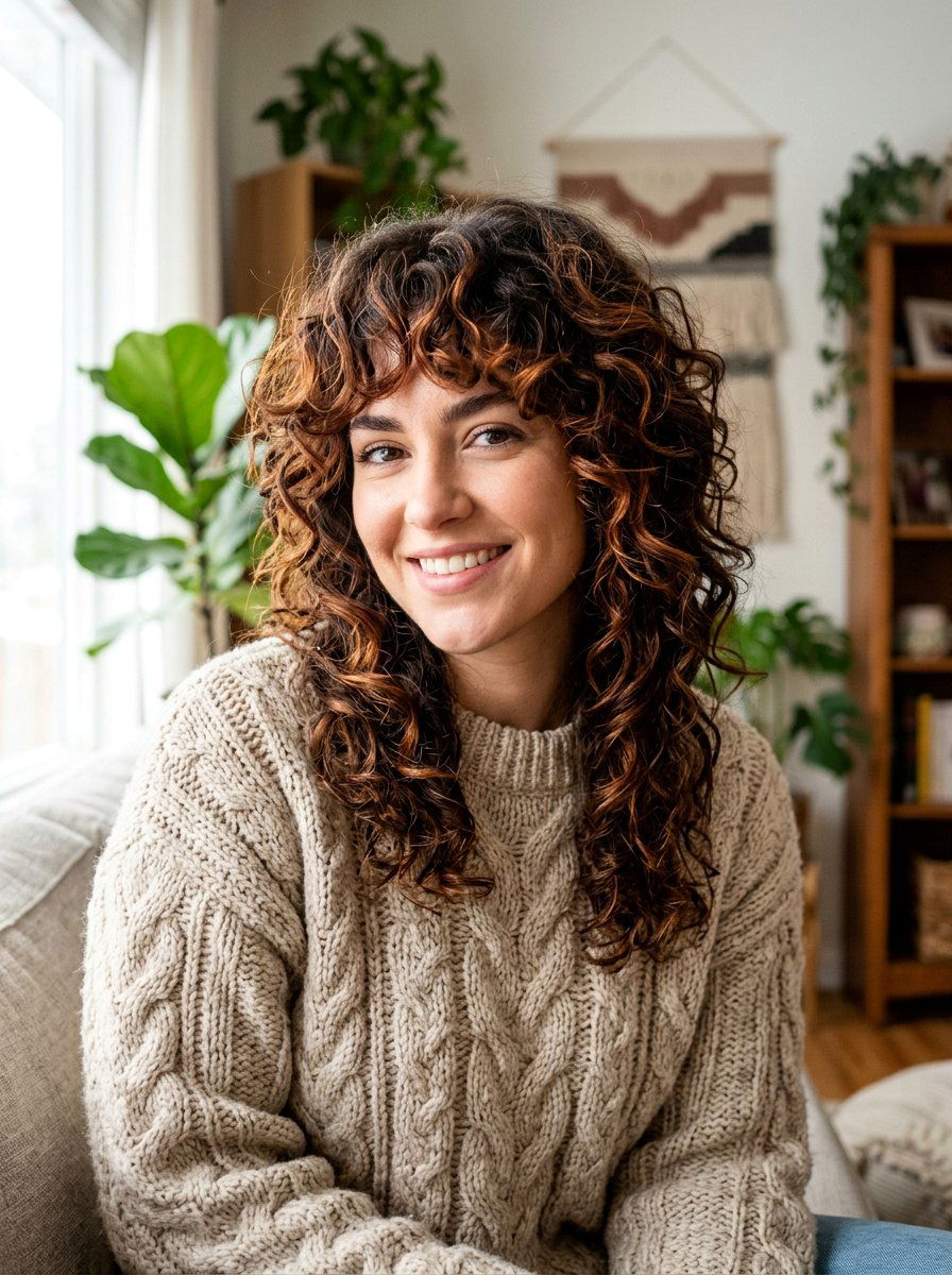 Curly Wolf Cut For Thick Hair - 20 fall wolf cut ideas - 20 fall wolf cut ideas