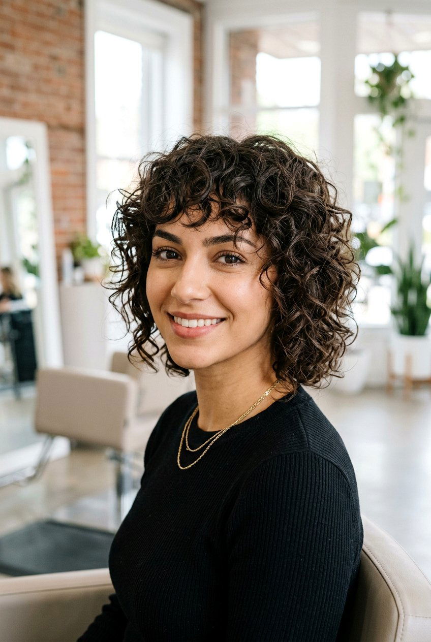 Curly Wolf Cut Short - 20 short curly hairstyles - 20 short curly hairstyles