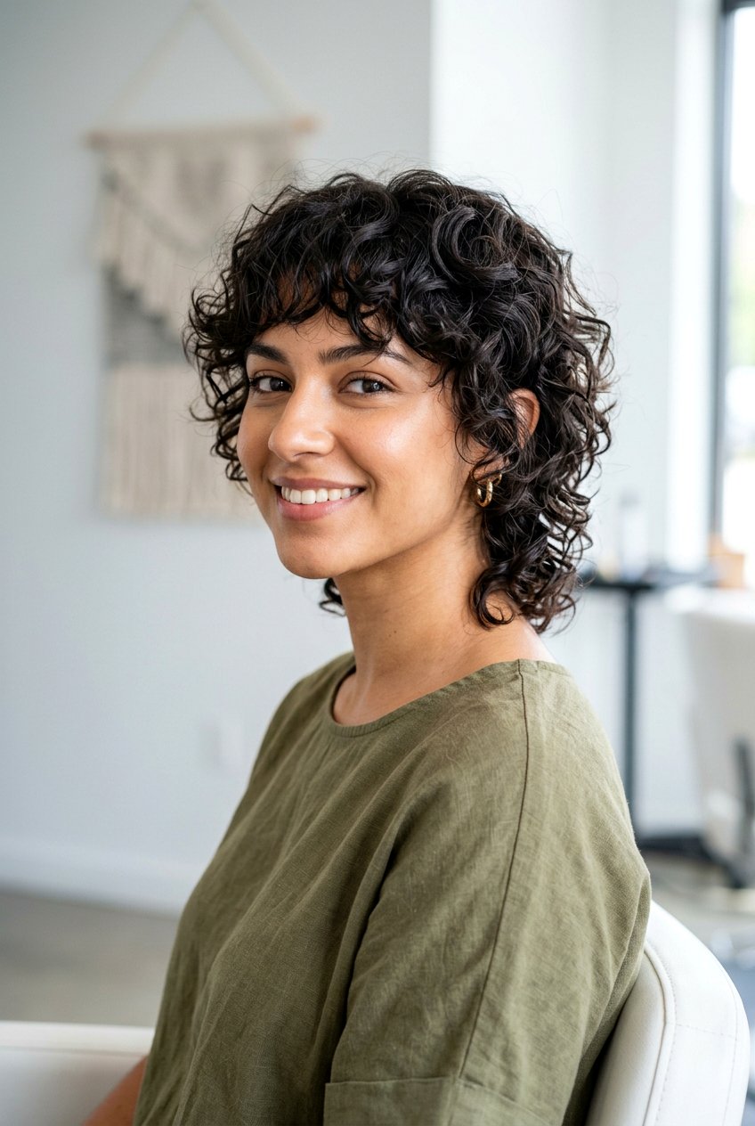 Curly Wolf Cut Short - 20 curly hairstyles for short hair - 20 curly hairstyles for short hair