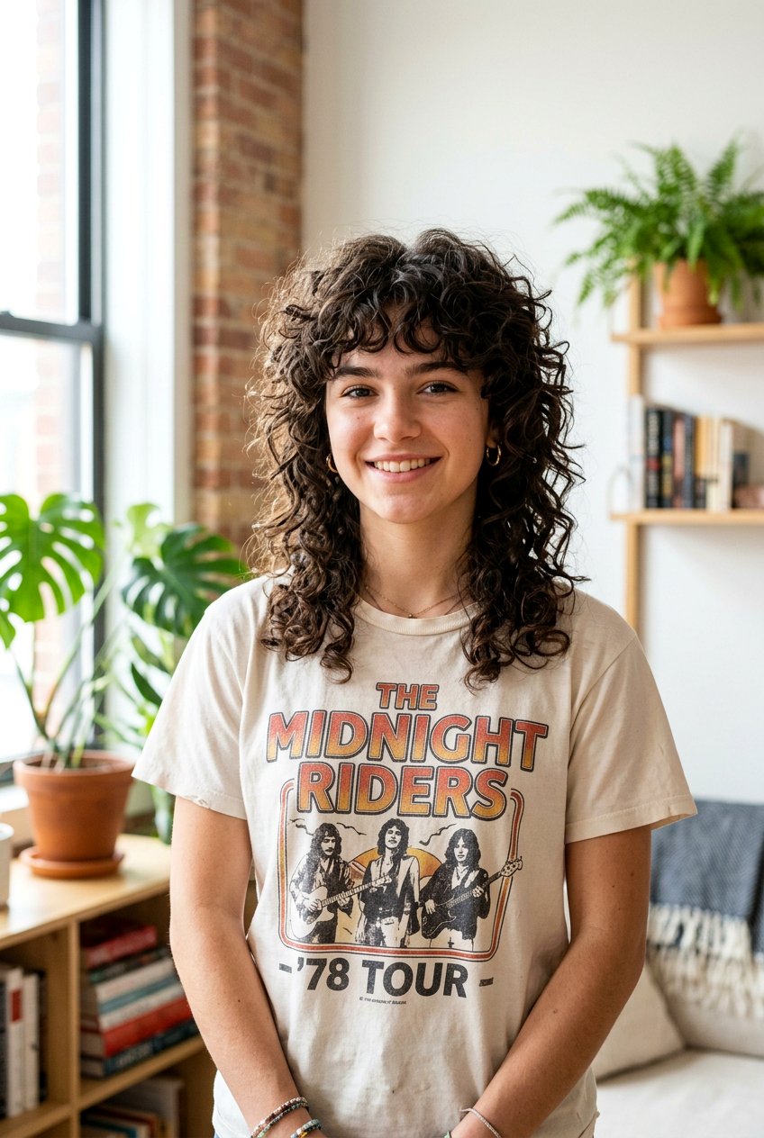 Curly Wolf Cut With Bangs - 20 curly haircut for teenage girls with bangs - 20 curly haircut for teenage girls with bangs
