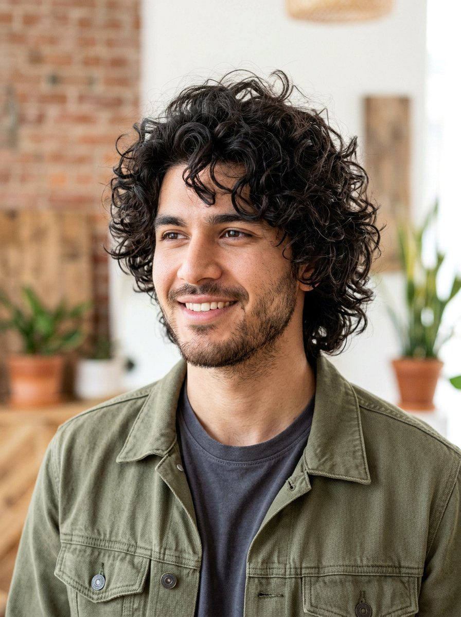 Curly Wolf Cut for Thick Hair - 20 wolf cut men curly hair - 20 wolf cut men curly hair