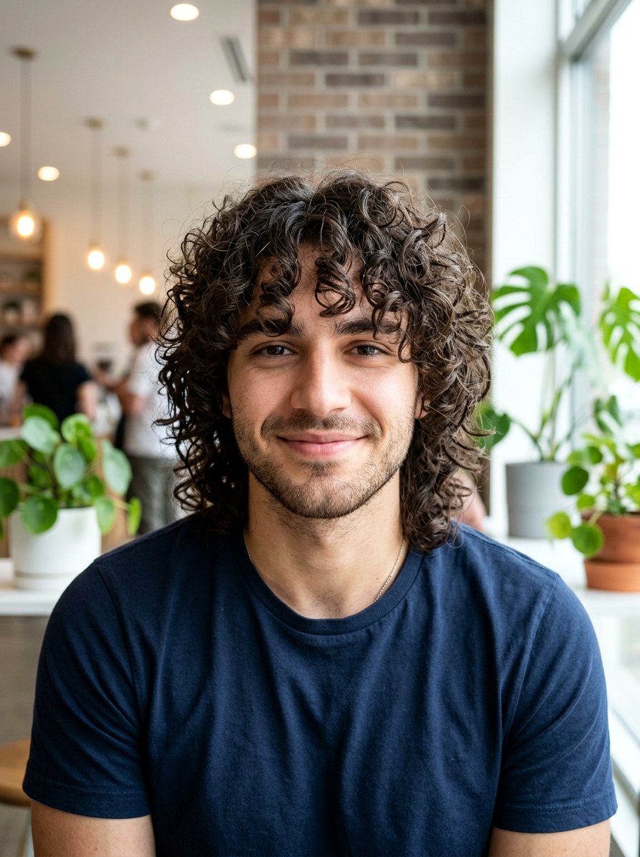 20 Bold Wolf Cut Men Curly Hair Ideas for a Fresh Style