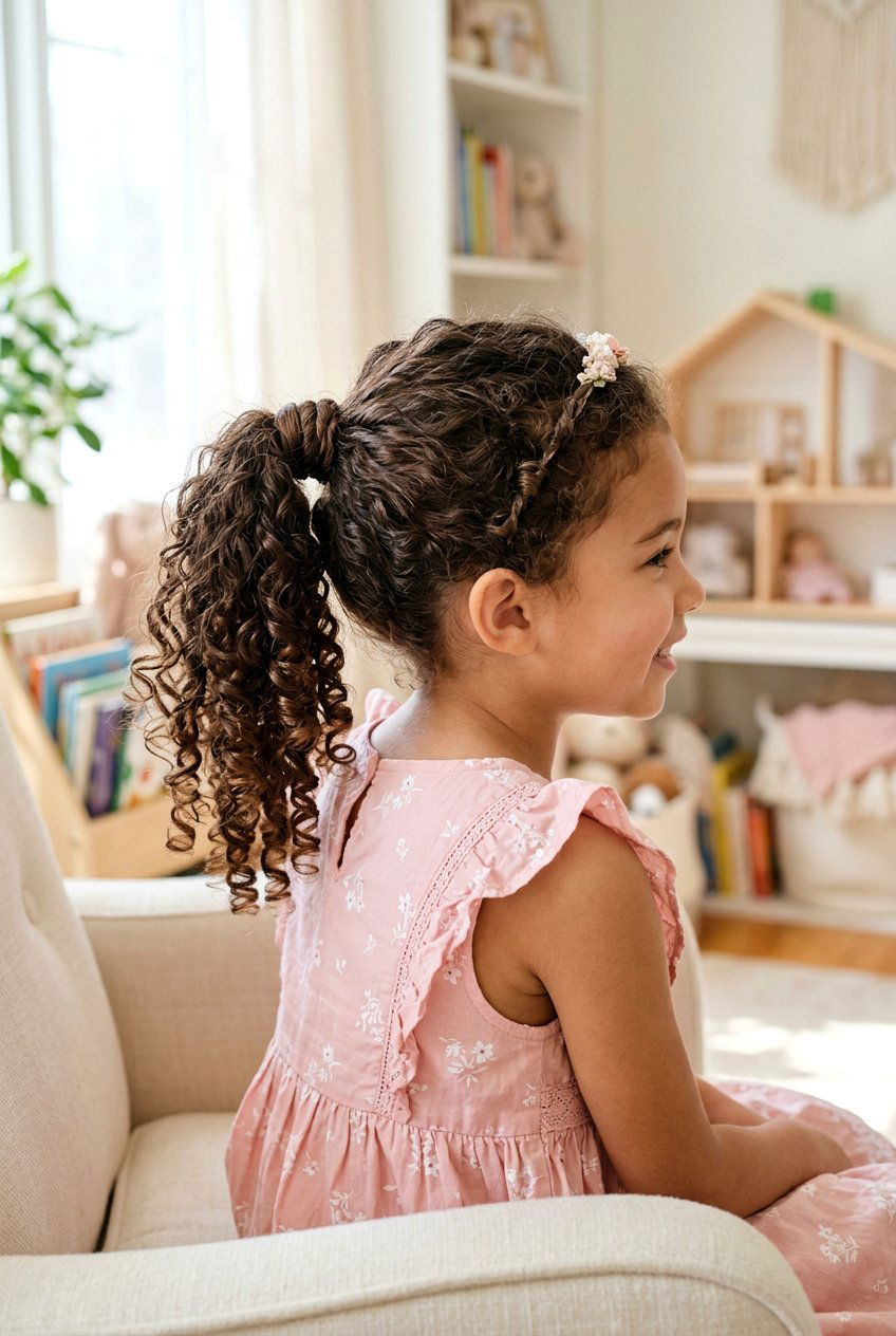 Curly Wrapped Ponytail For Little Girls - 20 curly ponytail for little girls - 20 curly ponytail for little girls