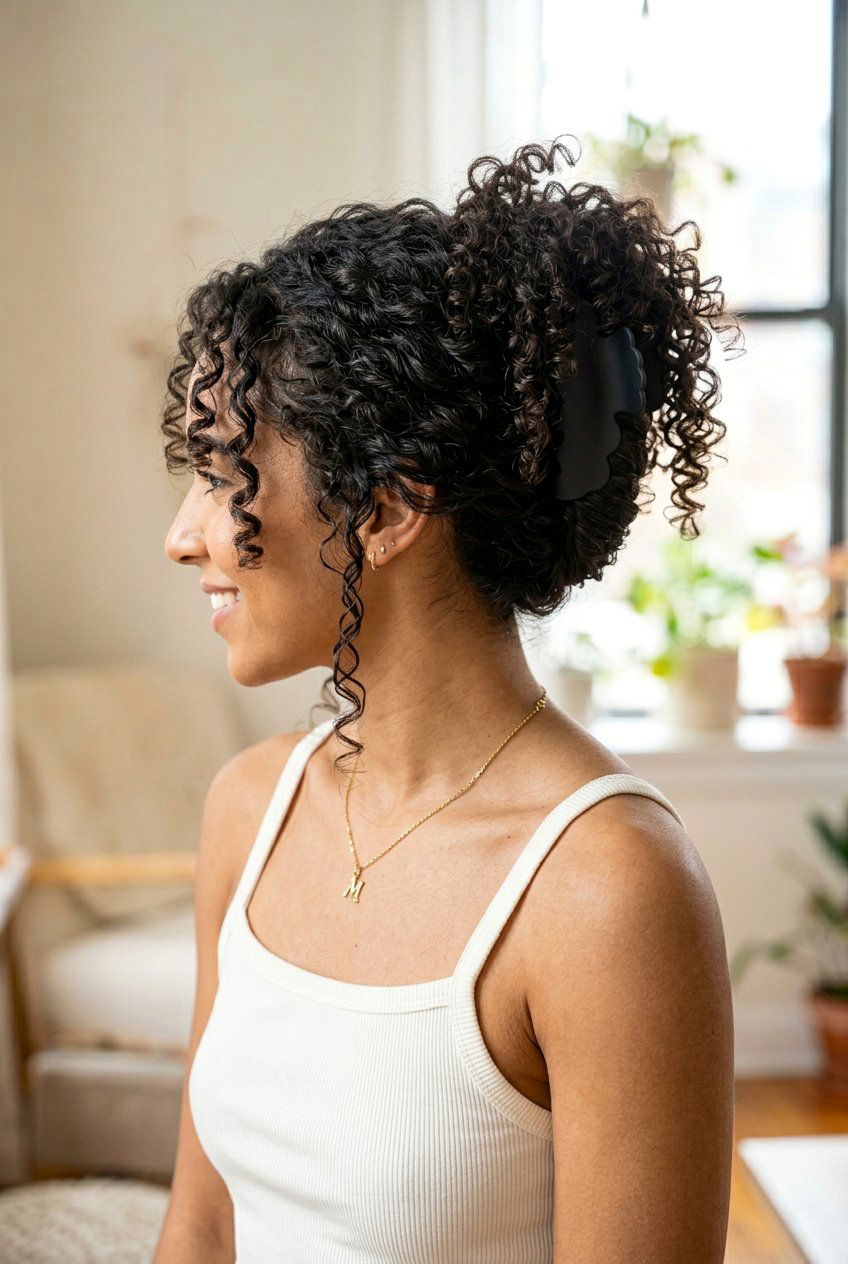 Curly claw clip french twist - 20 claw clip french twist hairstyle - 20 claw clip french twist hairstyle