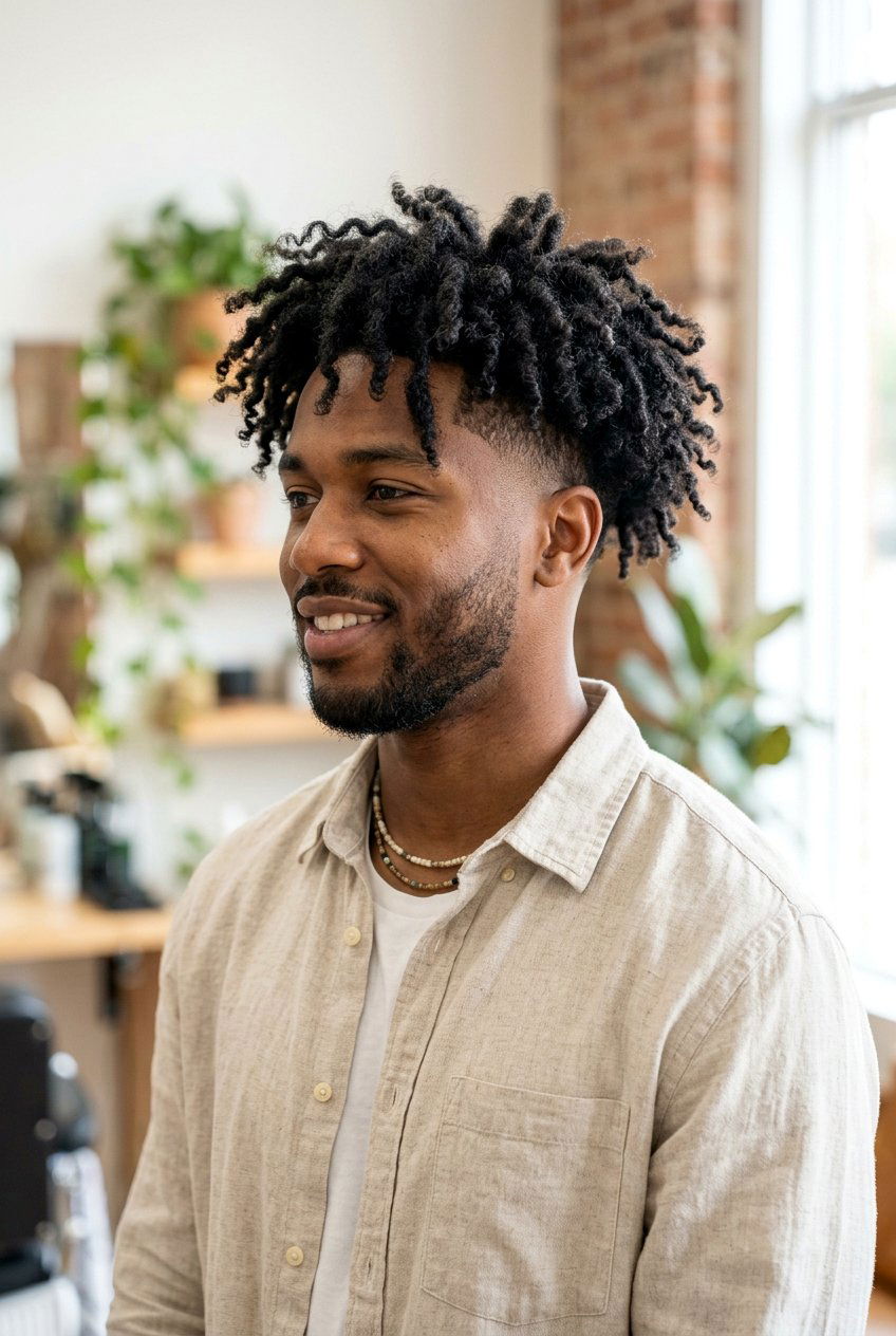 Curly locs taper fade - 20 taper fade with dreads men - 20 taper fade with dreads men