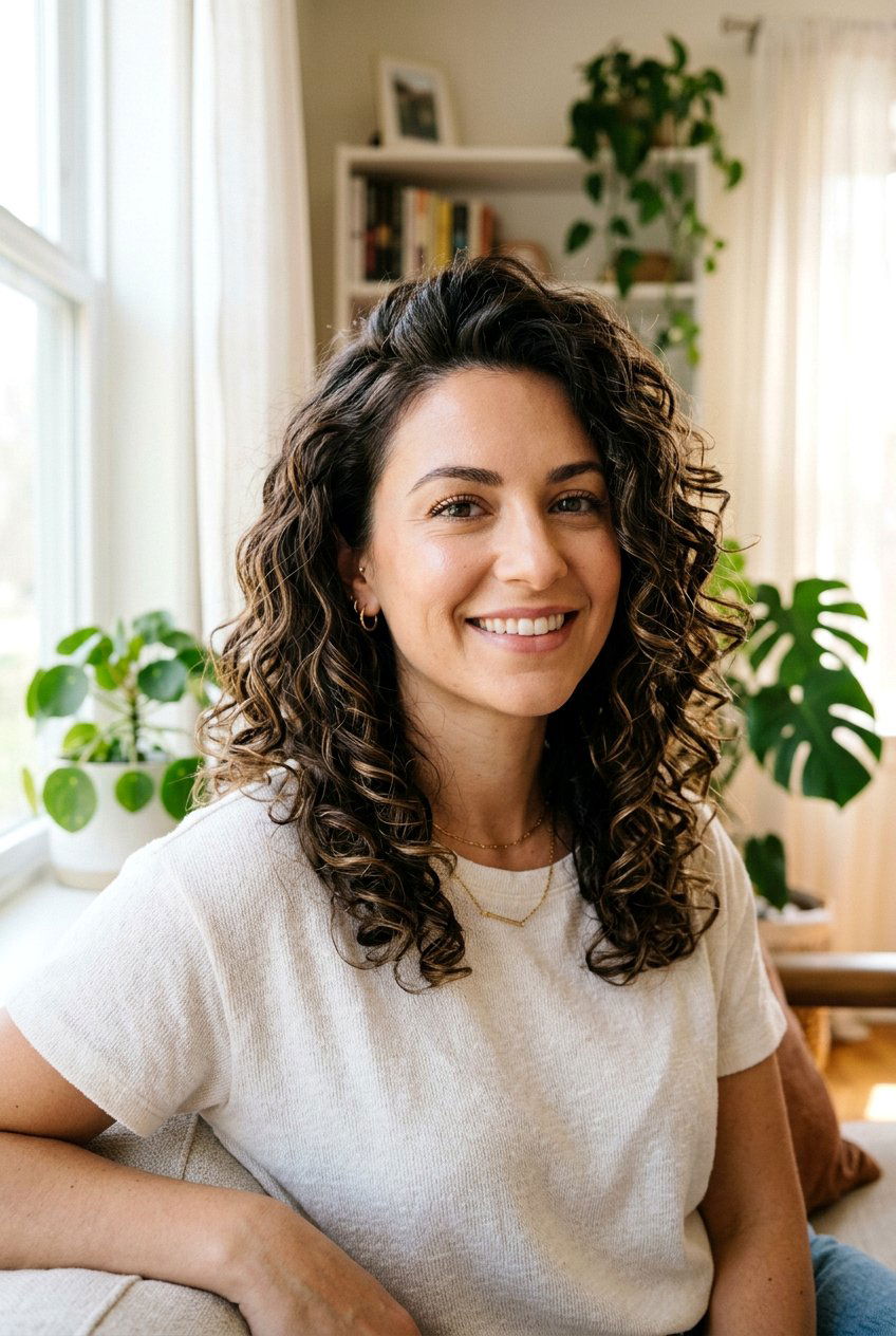 Curly or Wavy Medium Haircut - 20 haircuts for thinning crown - 20 haircuts for thinning crown