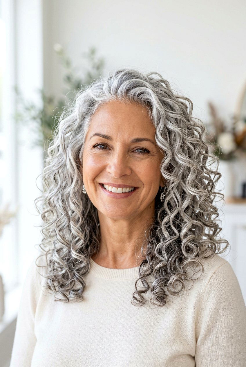 Curly pearl gray hair - 20 pearl gray hair color - 20 pearl gray hair color