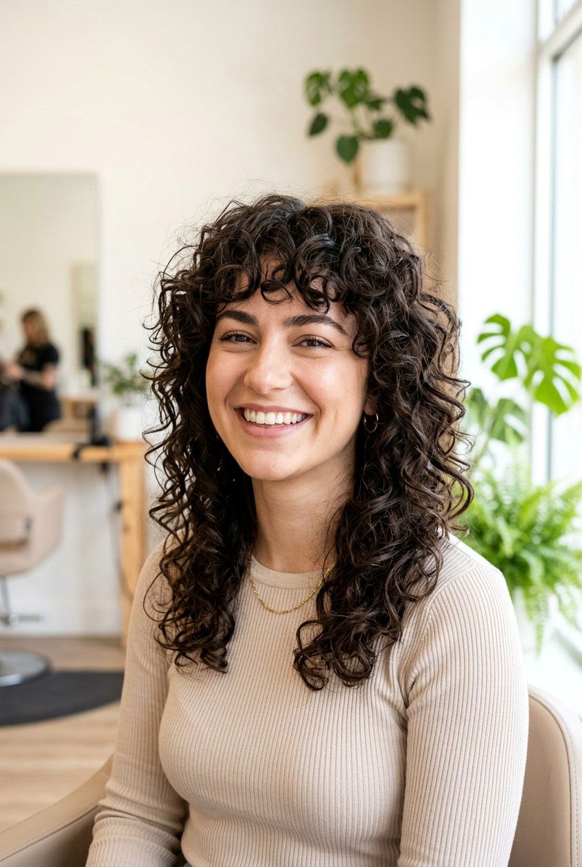 Curly shag - 20 no style haircuts for women - 20 no style haircuts for women