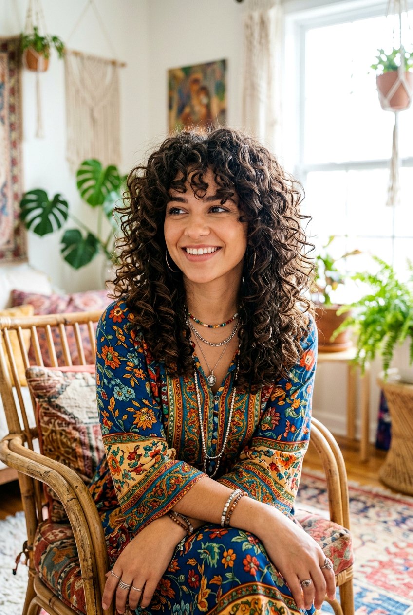 Curly shag for thick hair - 20 de-bulking haircut for thick hair - 20 de-bulking haircut for thick hair