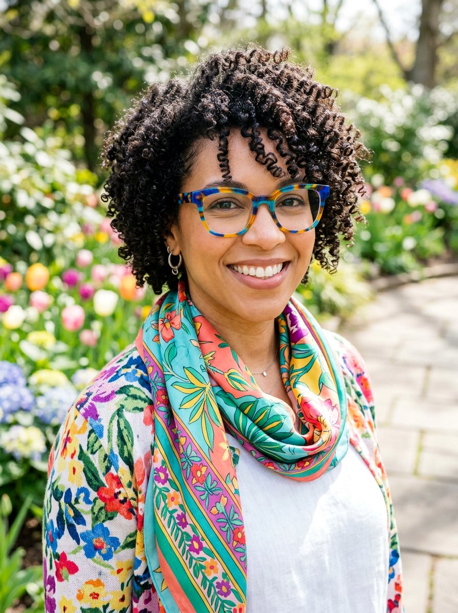 Curly short layered cut - 20 short layered cut for women with glasses - 20 short layered cut for women with glasses