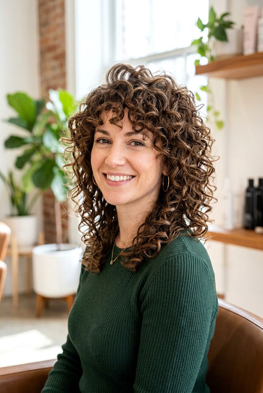 Curly shoulder length shag - 20 shoulder length shag haircut - 20 shoulder length shag haircut