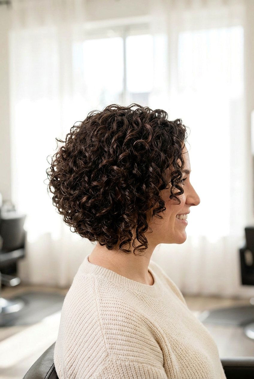 Curly stacked bob - 20 stacked bob haircut - 20 stacked bob haircut