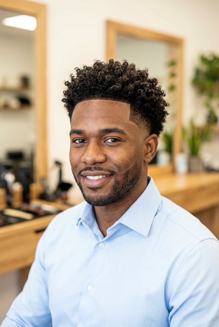 Curly taper fade line up - 20 curly taper fade for men - 20 curly taper fade for men