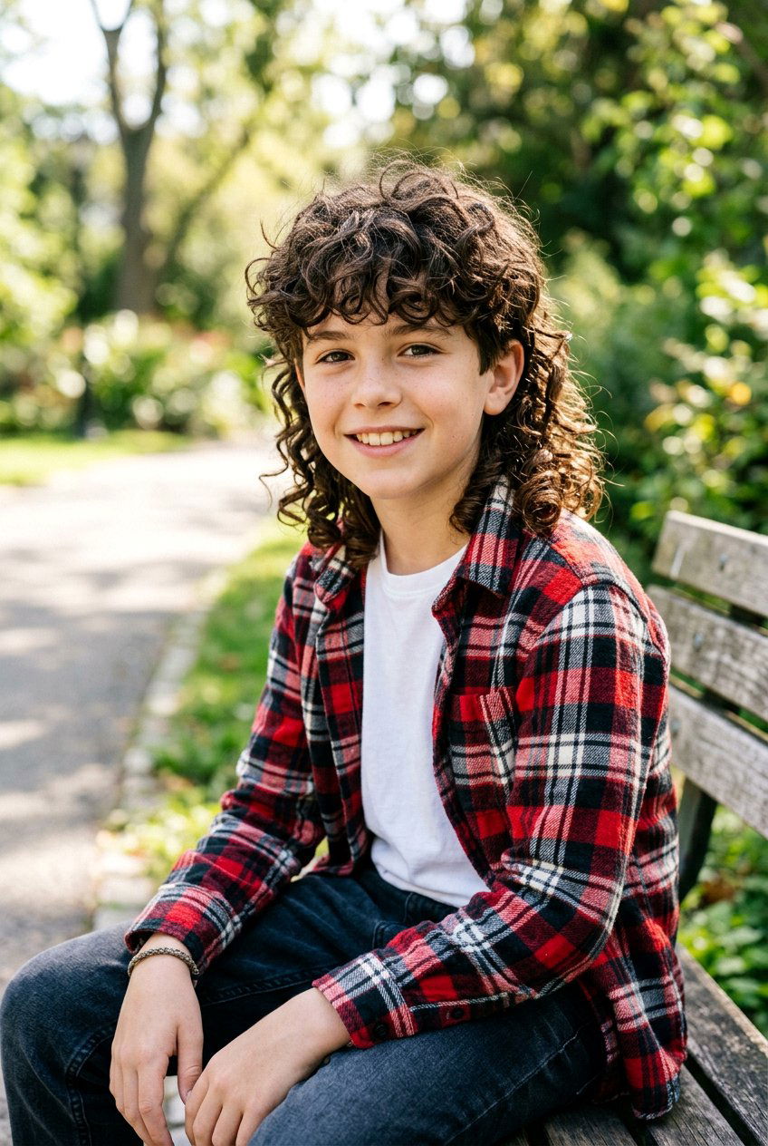Curly wolf cut for boys - 20 little boy curly shag haircut - 20 little boy curly shag haircut