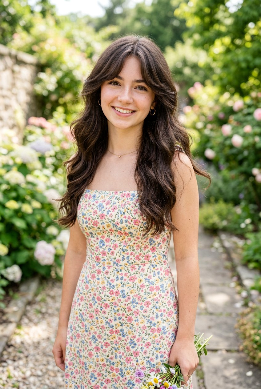 Curtain Bangs - 20 first day of school hairstyle for teens - 20 first day of school hairstyle for teens