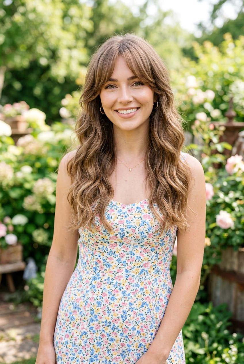 Curtain Bangs - 20 haircut for frizzy hair women - 20 haircut for frizzy hair women