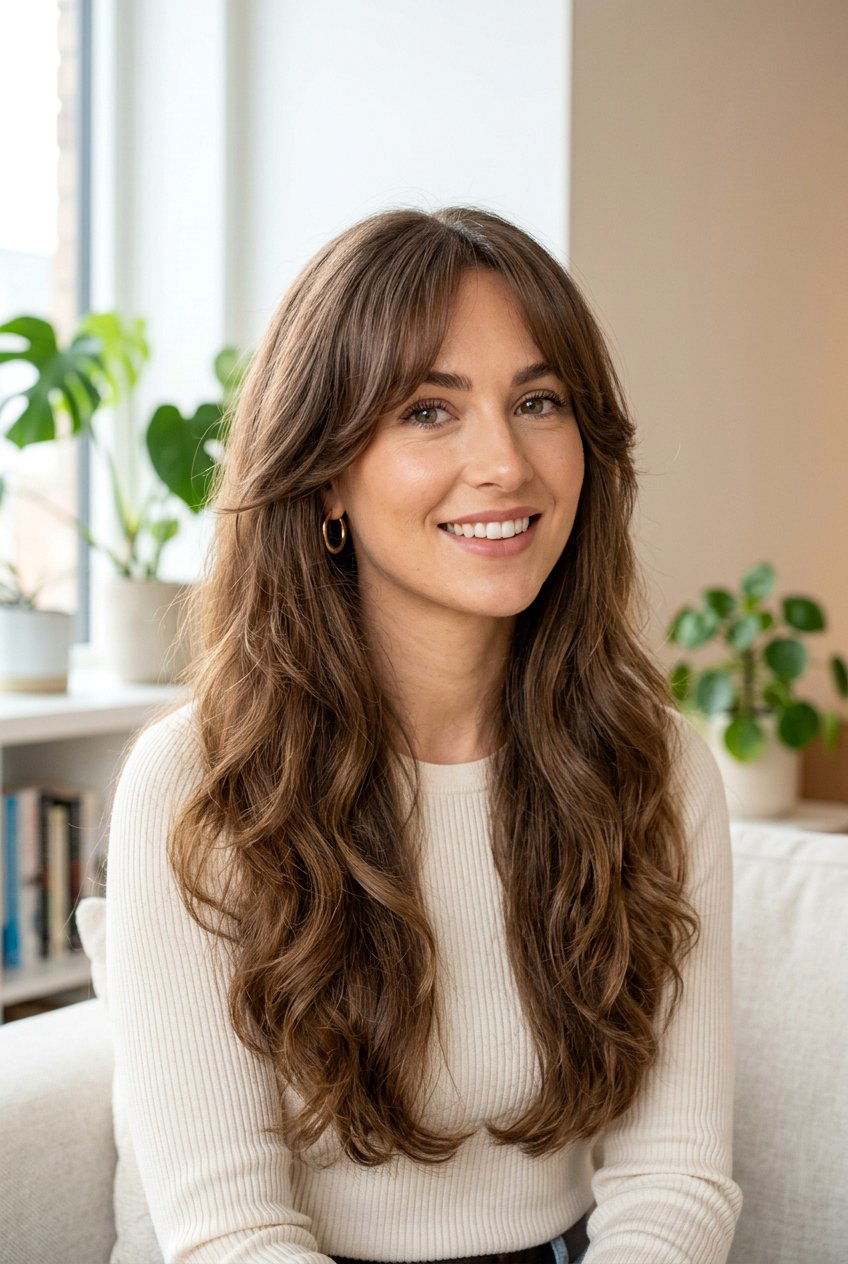 Curtain Bangs - 20 haircuts to make hair look thicker - 20 haircuts to make hair look thicker