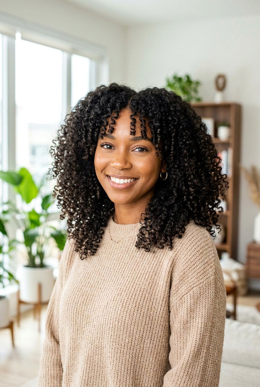 Curtain Bangs For Natural Hair - 20 natural hair bangs styles - 20 natural hair bangs styles