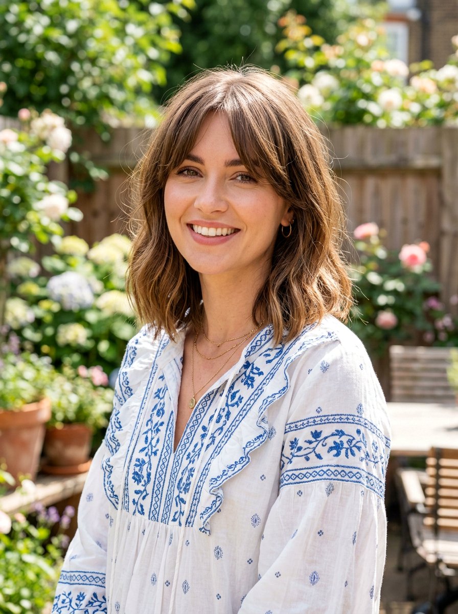 Curtain Bangs Lob - 20 haircut to fix awkward grow out stage - 20 haircut to fix awkward grow out stage