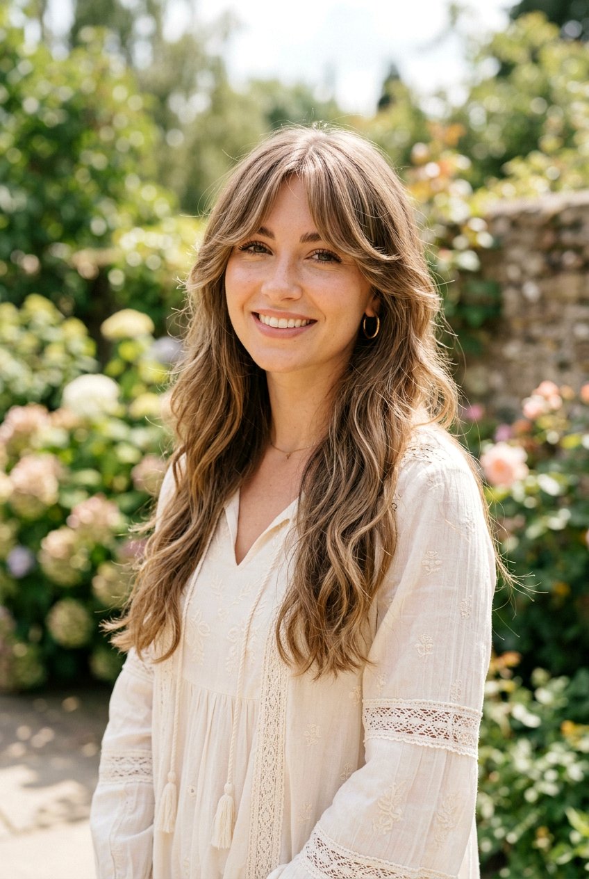 Curtain Bangs Long Haircut - 20 best haircut ideas for roundup posts - 20 best haircut ideas for roundup posts