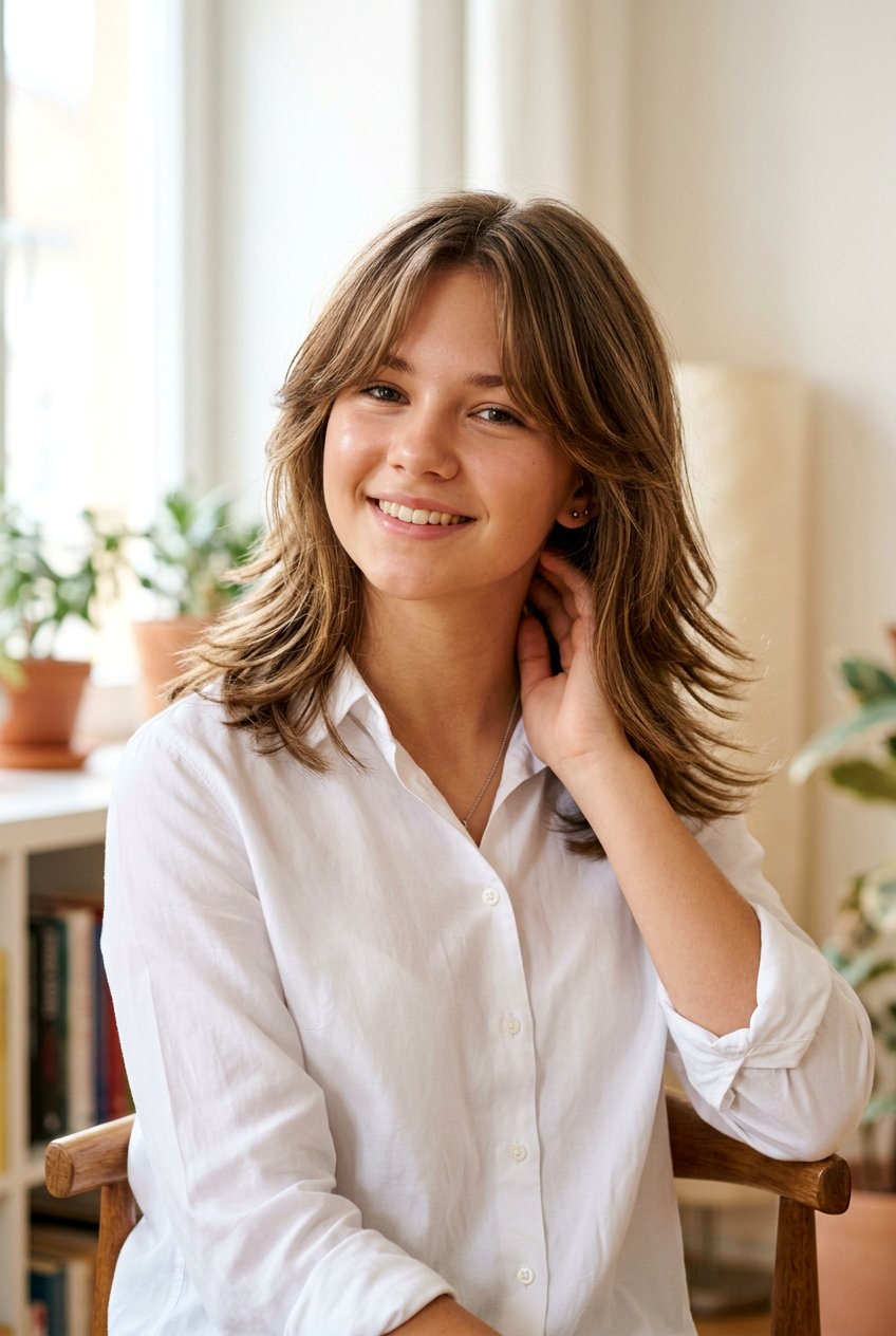 Curtain Bangs Medium Layers - 20 medium haircut for teenage girls with layers - 20 medium haircut for teenage girls with layers