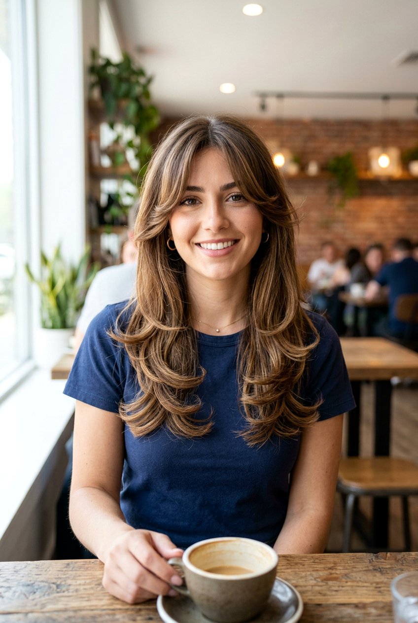 Curtain Bangs With 60s Flip Hair - 20 60s flip hairstyle - 20 60s flip hairstyle