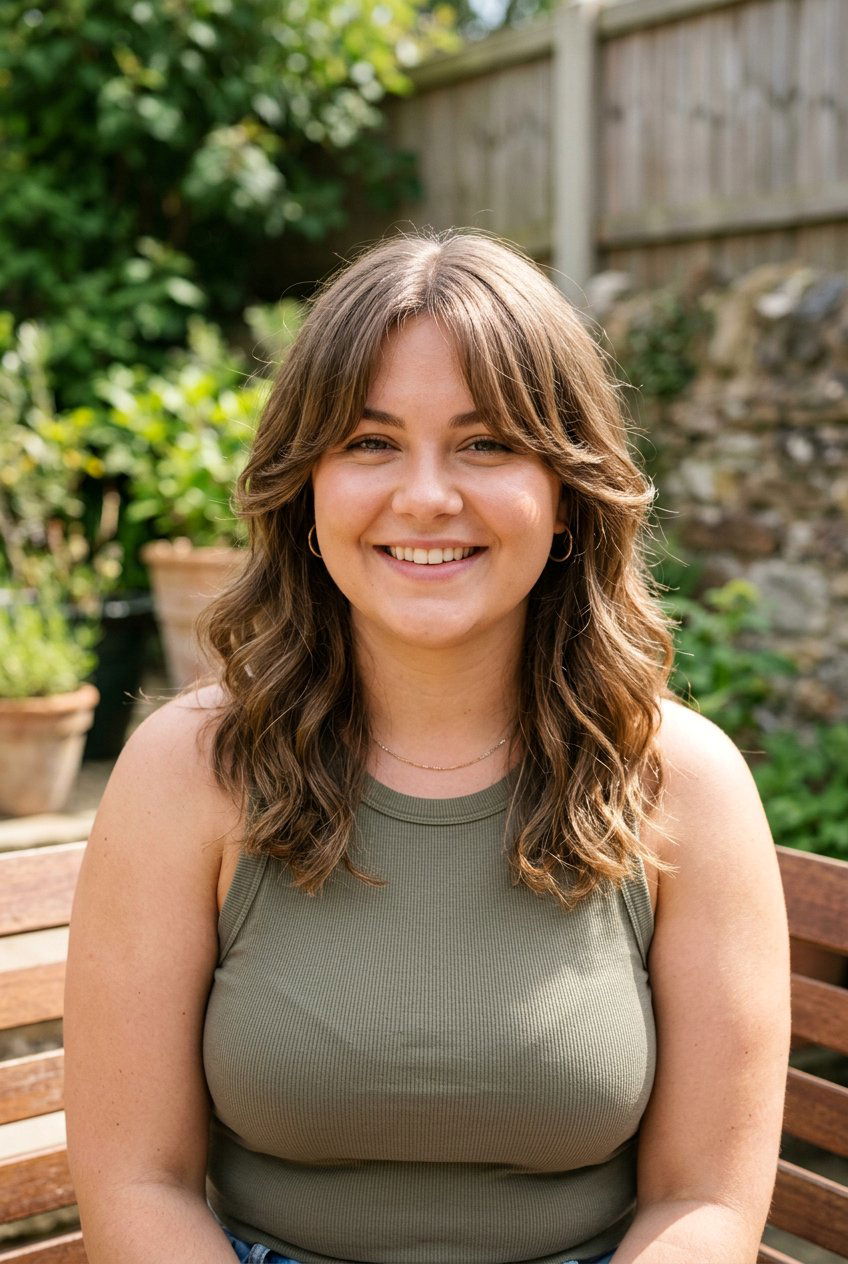 Curtain Bangs With Face Framing Layers For Round Chubby Face - 20 curtain bangs for round chubby face - 20 curtain bangs for round chubby face