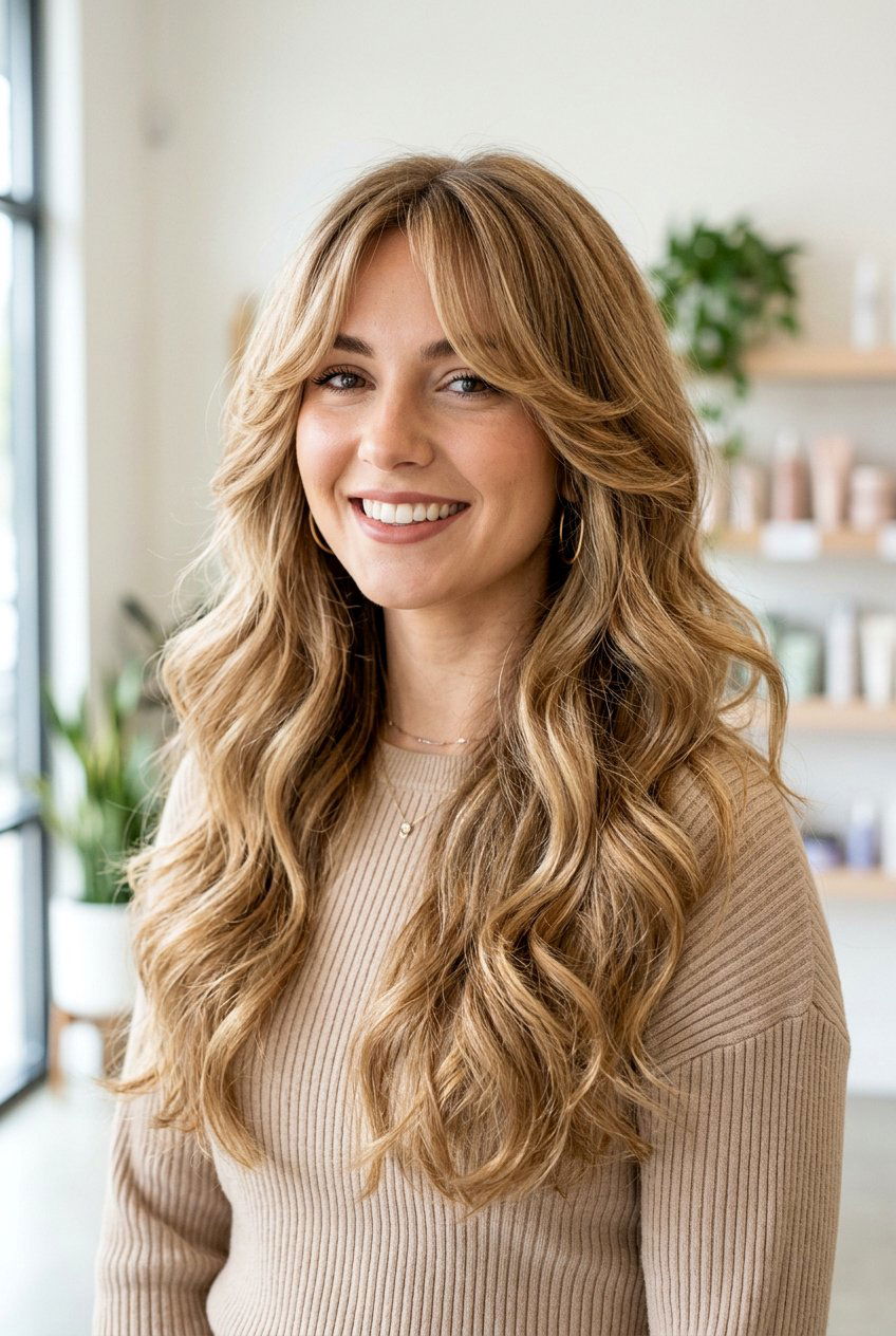 Curtain Bangs With Layers - 20 hairstyles for fine hair - 20 hairstyles for fine hair