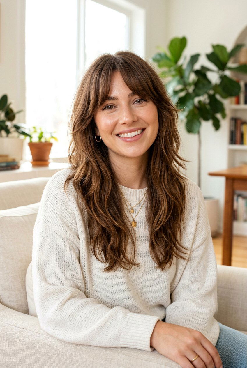 Curtain Bangs With Layers - 20 salon makeover hairstyles - 20 salon makeover hairstyles