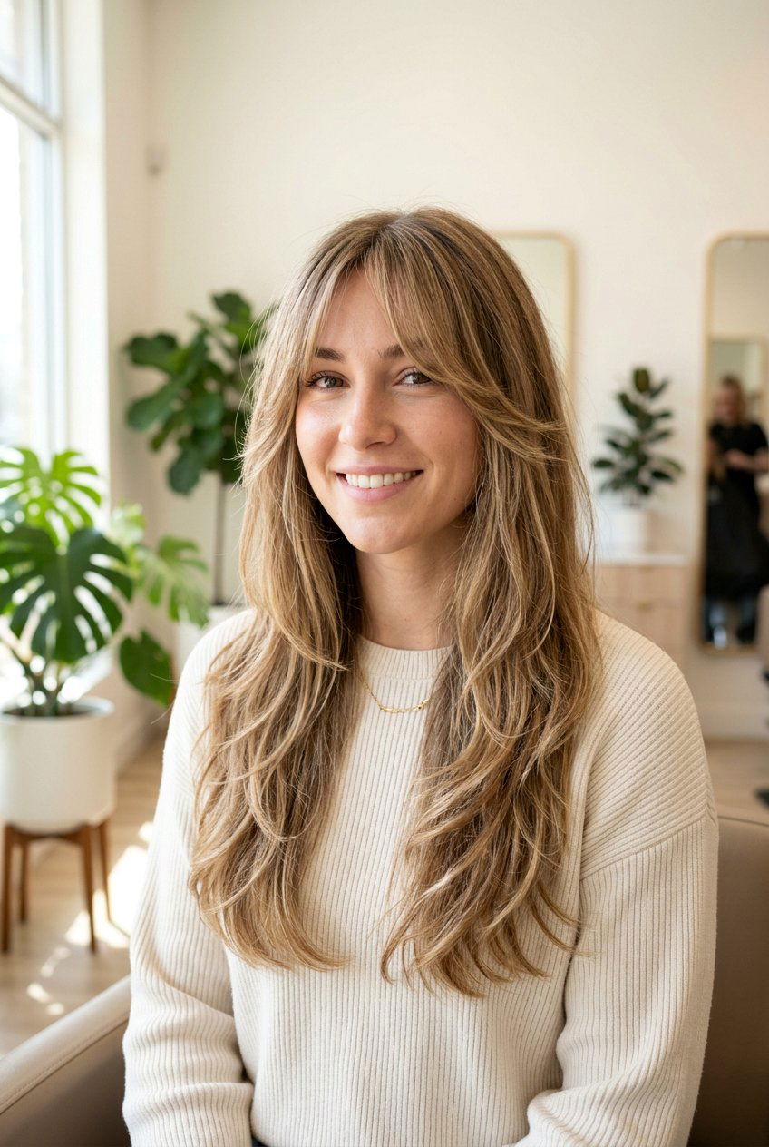 Curtain Bangs With Layers - 20 wash and wear haircuts - 20 wash and wear haircuts