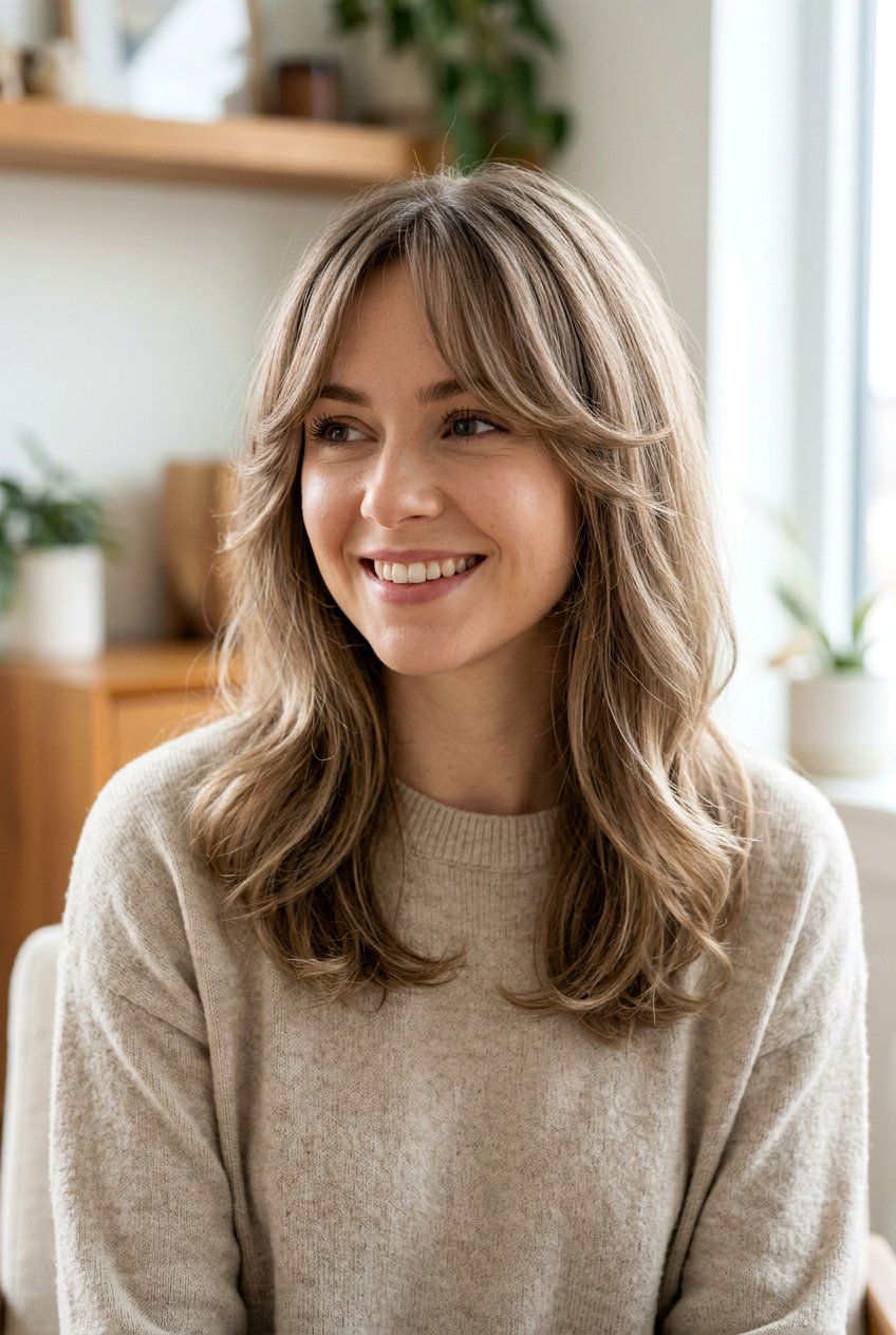 Curtain Bangs With Layers For Thin Hair - 20 layered haircuts for thin hair