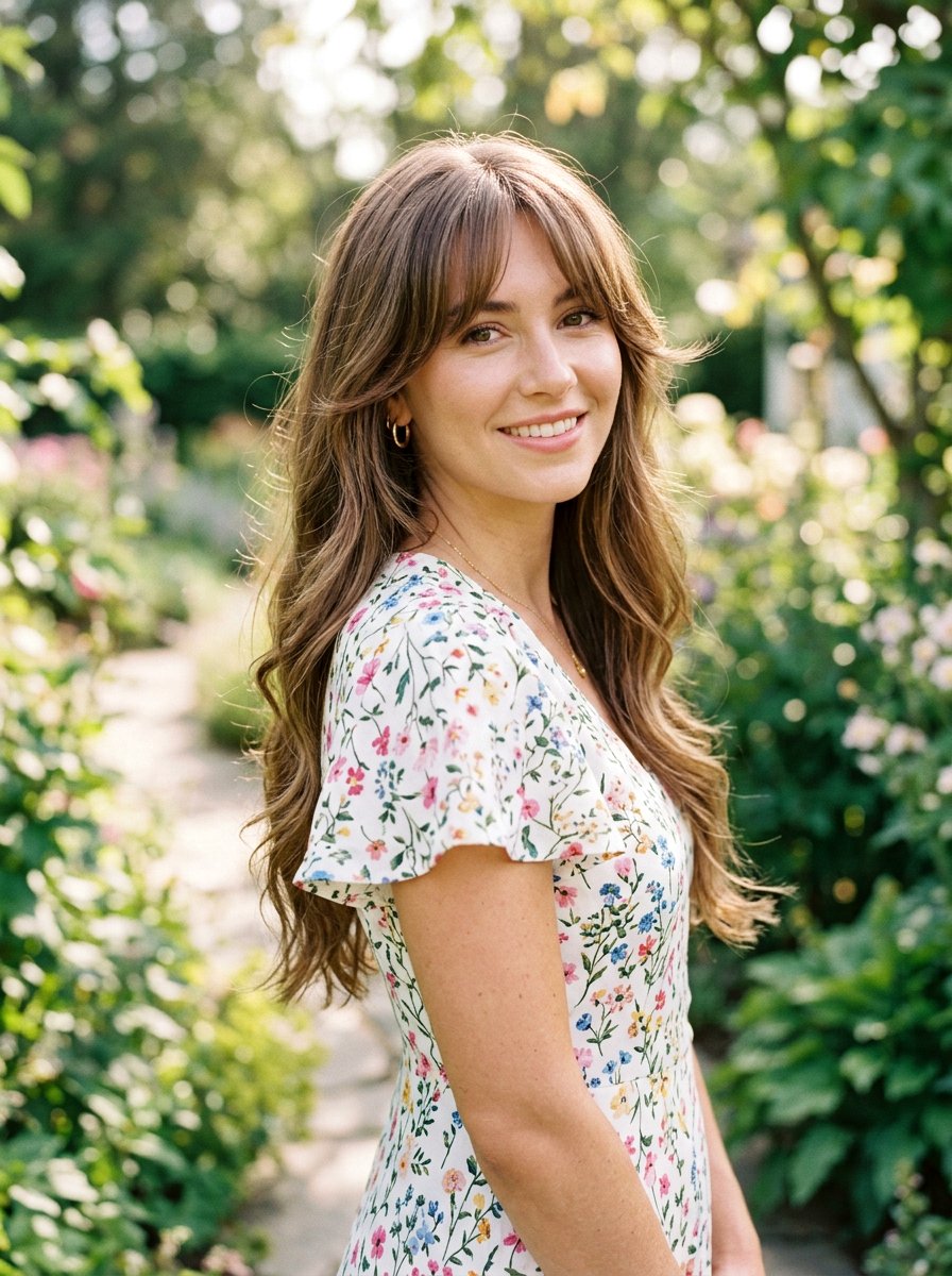 Curtain Bangs With Long Layers - 20 haircut to fix shelf layers - 20 haircut to fix shelf layers