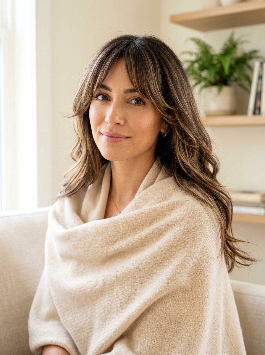 Curtain Bangs With Long Layers - 20 haircut to fix blunt ends on thick hair - 20 haircut to fix blunt ends on thick hair