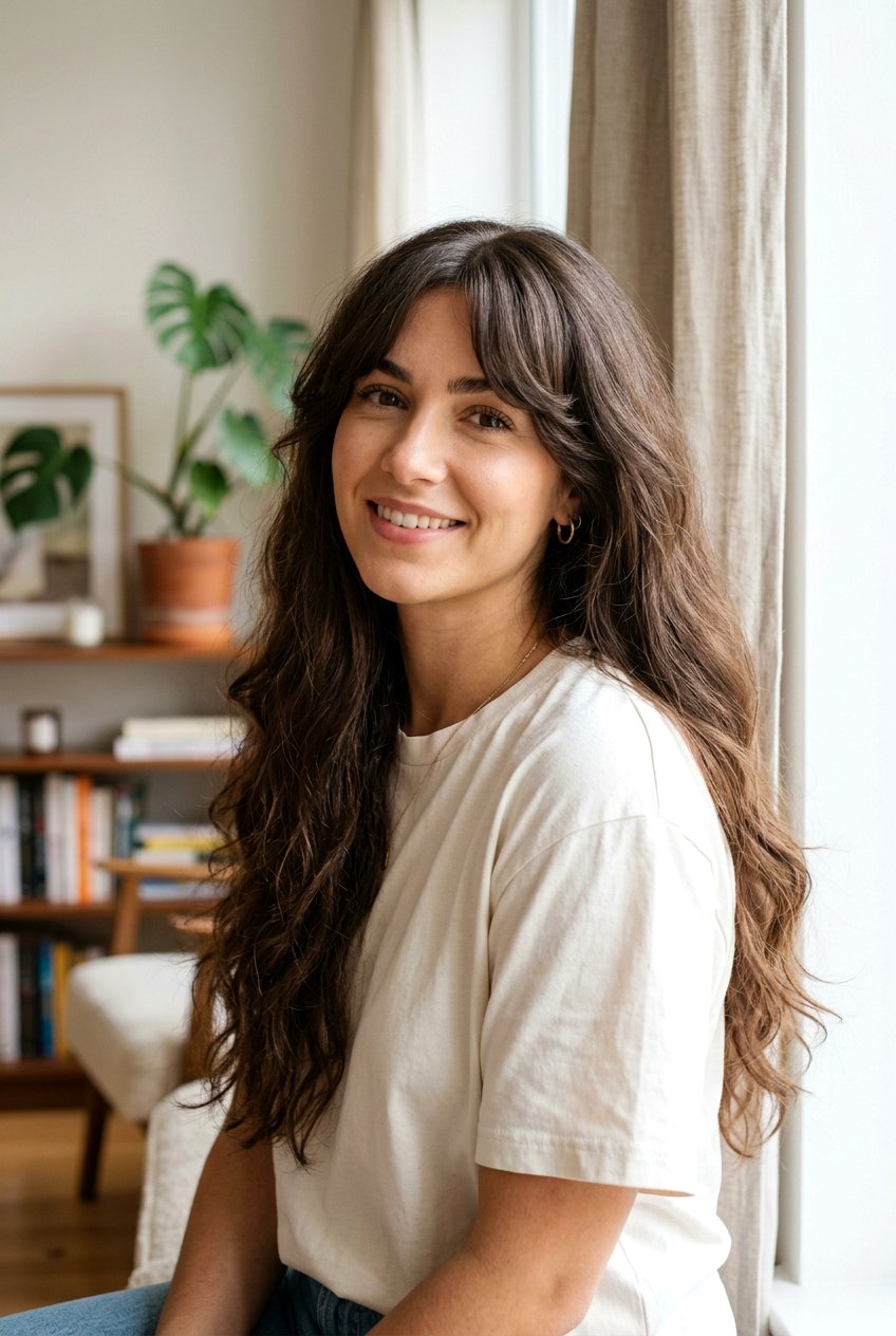 Curtain Bangs With Long Thick Hair - 20 best long haircut for thick hair - 20 best long haircut for thick hair