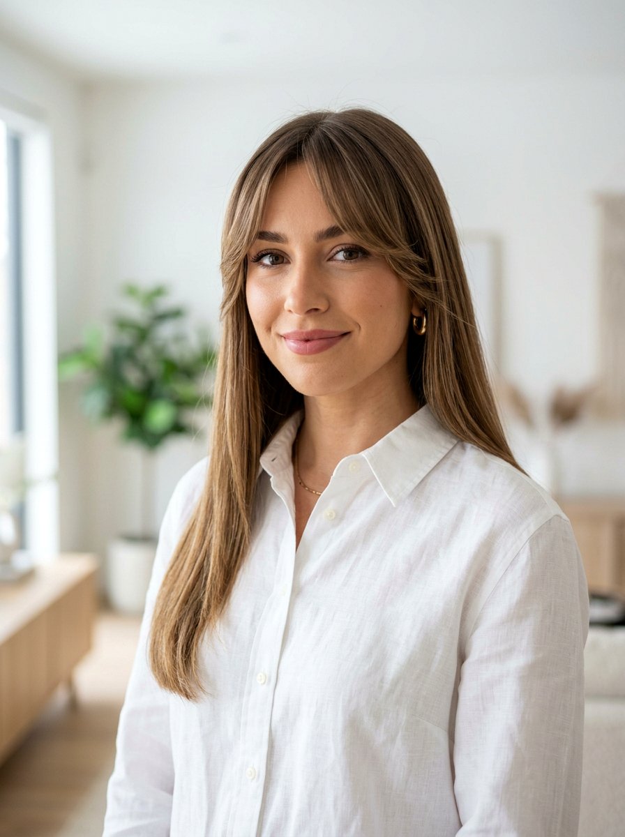 Curtain Bangs With Straight Hair - 20 simple hairstyle for graduation day - 20 simple hairstyle for graduation day