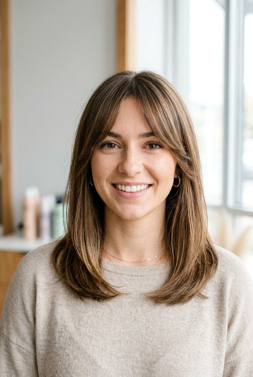 Curtain Bangs With Subtle Layers For Thin Hair - 20 curtain bangs for thin hair - 20 curtain bangs for thin hair