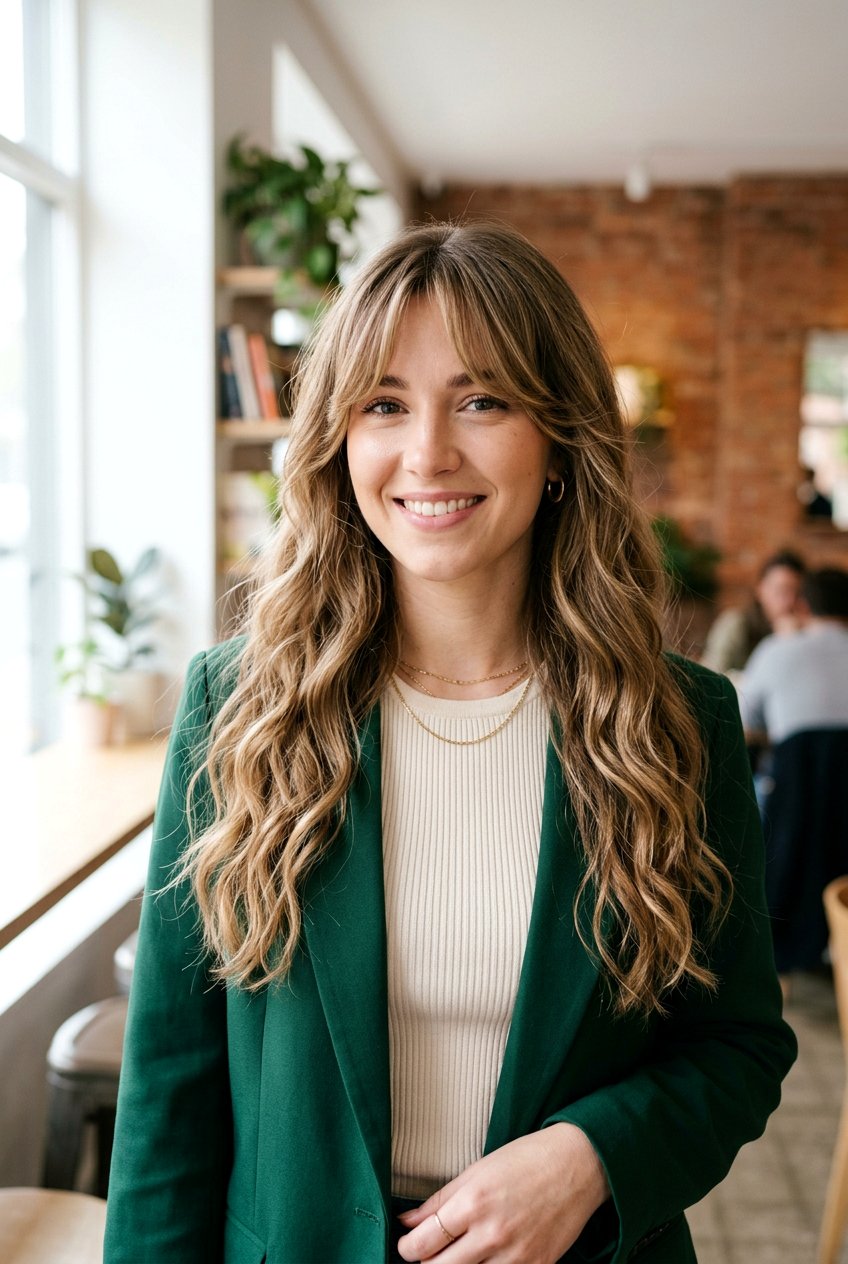 Curtain Bangs With Waves For Girls Night - 20 girls night waves hairstyle - 20 girls night waves hairstyle