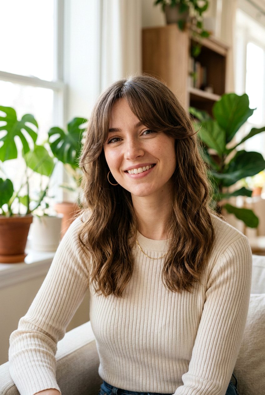 Curtain Bangs With Wavy Thin Hair - 20 curtain bangs for thin hair - 20 curtain bangs for thin hair