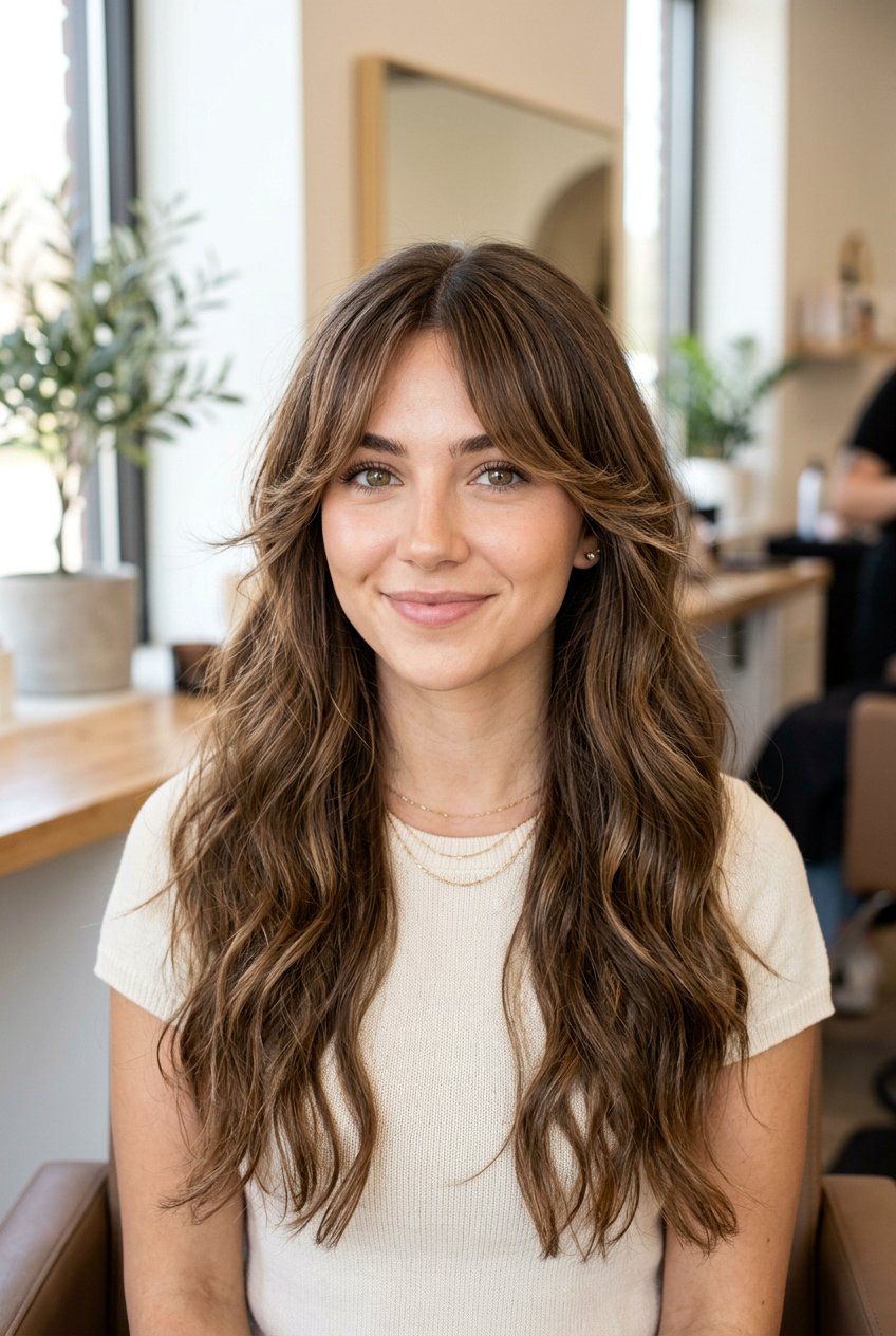 Curtain bangs with wispy ends - 20 wispy bangs haircut - 20 wispy bangs haircut