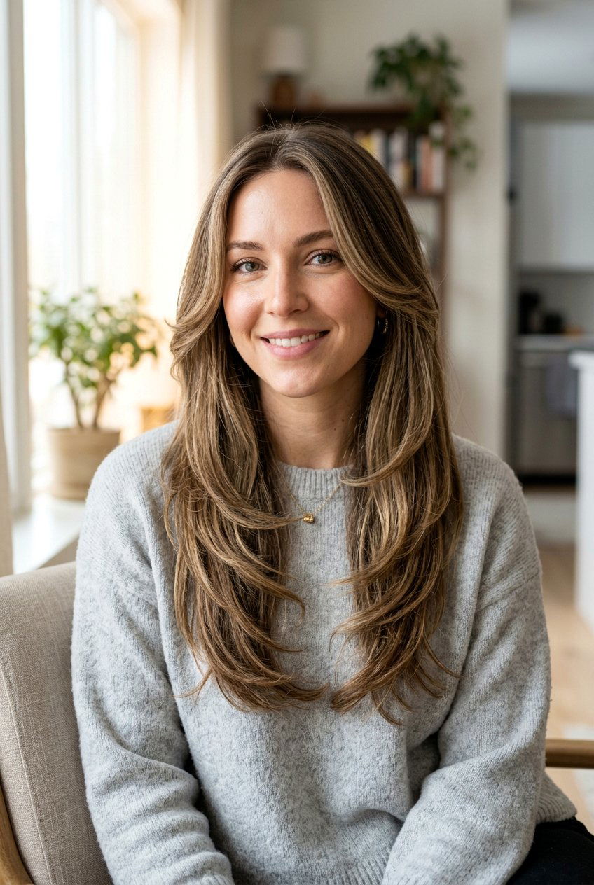 Curve Cut Long Layers - 20 clean girl long layers haircut - 20 clean girl long layers haircut