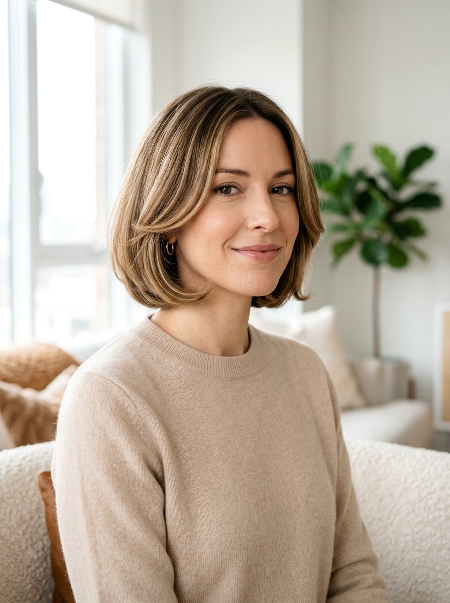 Curved Bob Hairstyle - 20 quiet luxury bob haircut - 20 quiet luxury bob haircut