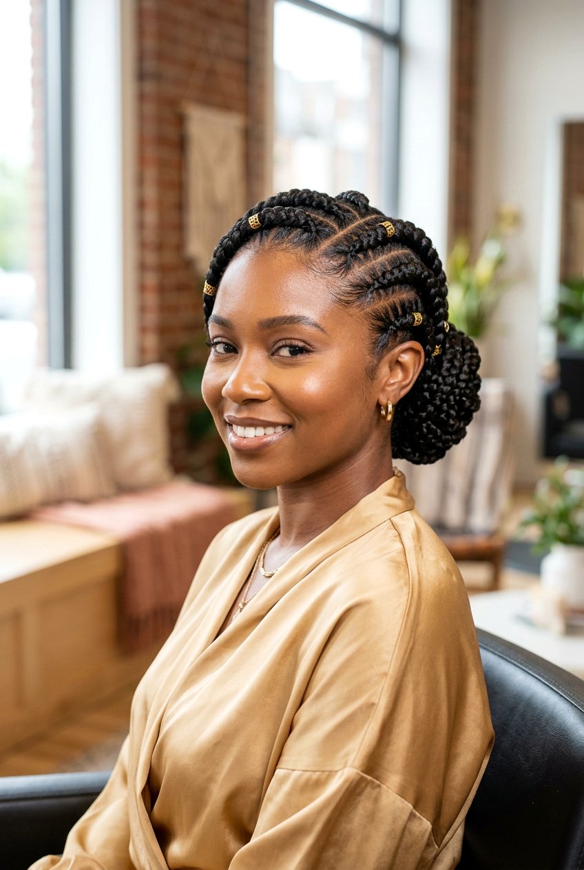 Curved Goddess Braids - 20 curved cornrow braid styles - 20 curved cornrow braid styles