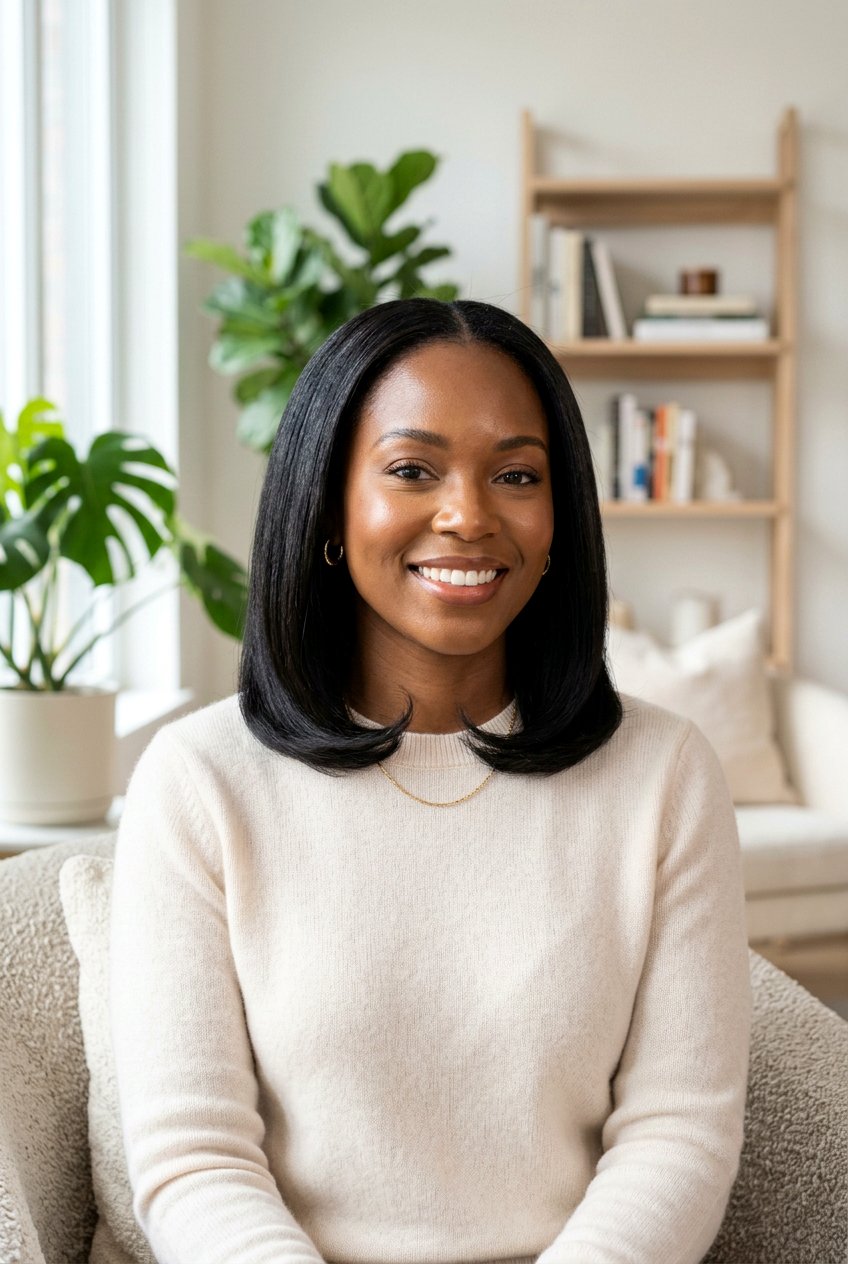 Curved Silk Press Bob - 20 black women silk press bob ideas - 20 black women silk press bob ideas